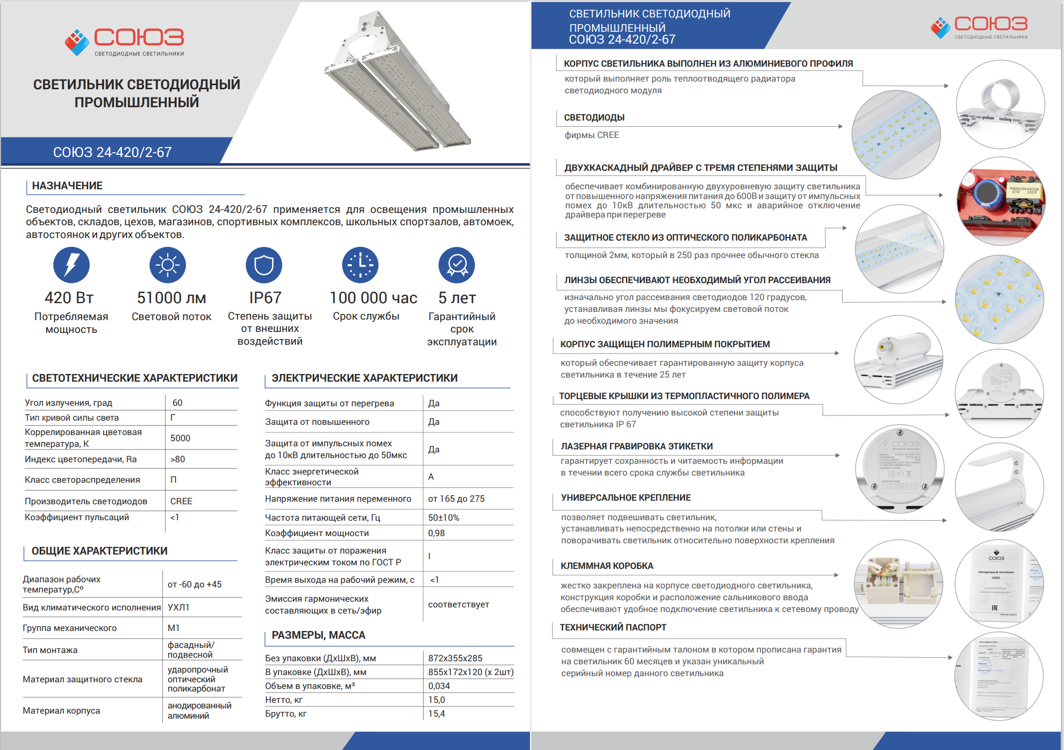 спецификация прожектора 24-420 2-67